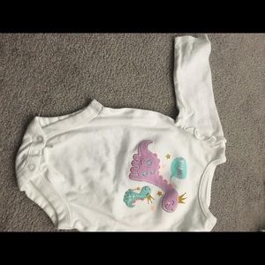 Baby girl white long sleeve shirt